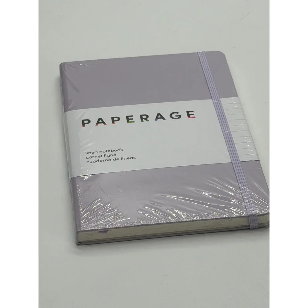 Paperage Lined Notebook Lavender Purple Hardcover Journal 160 Pages 5.6x8 88377